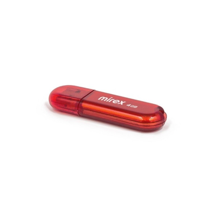 Флешка Mirex CANDY RED, 4 Гб ,USB2.0, чт до 25 Мб/с, зап до 15 Мб/с, красная - фото 51302446