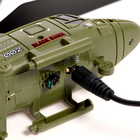 Вертолёт радиоуправляемый «Армия», заряд от USB, свет, цвет зелёный - Фото 5