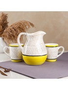 Набор посуды Керамика ручной работы «Персия», 3 предмета: кувшин 1.5 л, кружки 350 мл, 1 сорт, жёлтый, Иран - Фото 6