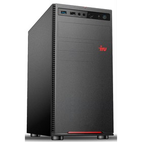 Компьютер IRU Home 310H5SE MT, i3 10105, 8 Гб, SSD 120 Гб, UHDG 630 , FDos, чёрный