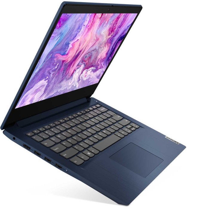 Ноутбук Lenovo IdeaPad 3 14IIL05, 14", i3 1005G1, 4 Гб, SSD 128 Гб, Intel UHD, Win10, синий   928581 - фото 51431001