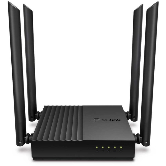 Wi-Fi роутер TP-Link Archer C64, 1167 Мбит/с, 4 порта 1000 Мбит/с, чёрный - Фото 1