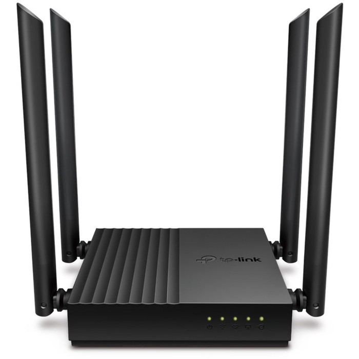 Wi-Fi роутер TP-Link Archer A64, 1267 Мбит/с, 4 порта 1000 Мбит/с, чёрный