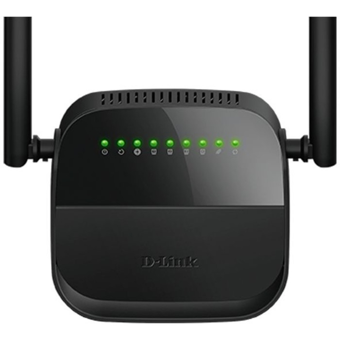 Wi-Fi роутер D-Link DSL-2750U (DSL-2750U/R1A), 300 Мбит/с, 4 порта 100 Мбит/с, чёрный - Фото 1