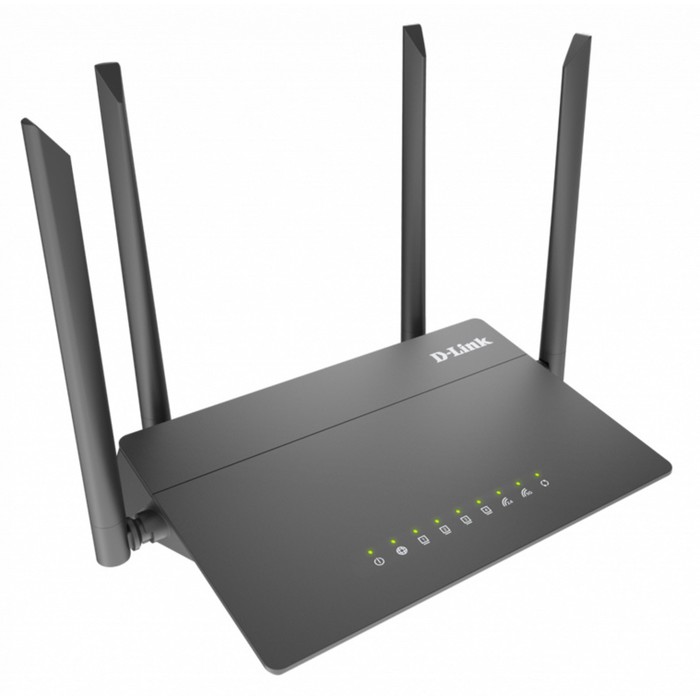 Wi-Fi роутер D-Link DIR-822/RU, 1167 Мбит/с, 4 порта 100 Мбит/с, чёрный - Фото 1