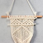 Панно настенное в технике макраме под кашпо "Уголки" 70х35 см - фото 24498270