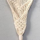 Панно настенное в технике макраме под кашпо "Уголки" 70х35 см - фото 24498271