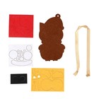 Ёлочная подвеска из фетра своими руками «Новый год! Совушка», набор для творчества - Фото 2