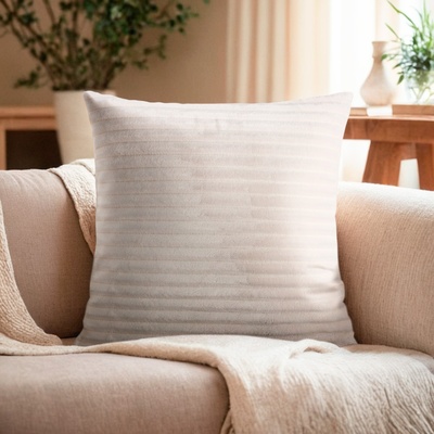 Наволочка декоративная Этель цвет белый,40×40 см, велсофт, 100% п/э