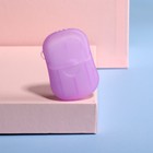 Мыло листовое, в пластинах, 18 (± 2) шт., в футляре, цвет сиреневый - Фото 3