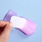 Мыло листовое, в пластинах, 18 (± 2) шт., в футляре, цвет сиреневый - Фото 5