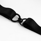 Набор металлической фурнитуры для галстука-бабочки: кольцо, крючок, регулятор 1 см, цвет чёрный - Фото 3