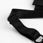 Набор металлической фурнитуры для галстука-бабочки: кольцо, крючок, регулятор 1 см, цвет чёрный - Фото 4