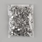 Нижний ограничитель для молнии, металлический, №5, 500 ± 20 шт, цвет серебряный - Фото 2