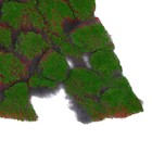 Мох искусственный, декоративный, полотно 1 × 1 м, рельефный, зелёный на чёрном, Greengo - Фото 2