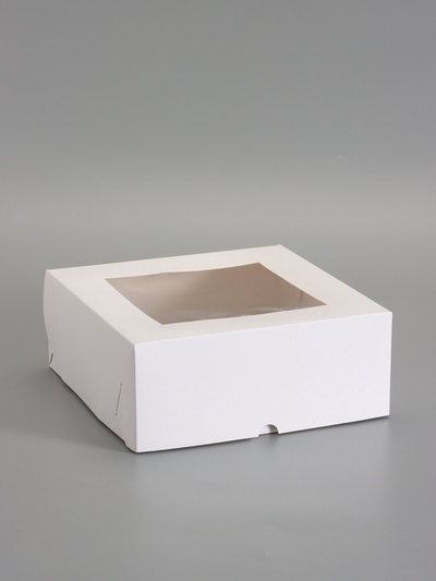 Коробка для 9 капкейков с окном, 25×25×10 см