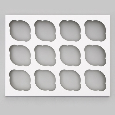 Коробка для 12 капкейков с окном, 32.5×25.5×10 см