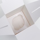 Упаковка под один капкейк, белая, 9,2 х 9,2 х 11,1 см - Фото 3