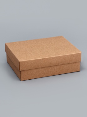 Коробка складная, крафт, крышка дно, 16.5?12.5?5.2 см (комплект 5 шт)