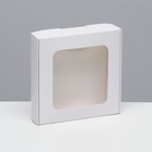 Коробка самосборная, белая, 13 х 13 х 3 см - фото 320022022