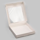 Коробка самосборная, белая, 19 х 19 х 3 см - фото 808350045