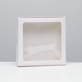 Коробка самосборная, белая, 21 х 21 х 3 см Ош