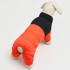 Комбинезон «Умка», размер 12 (ДС 28 см, ОГ 38 см, ОШ 27 см), чёрно-оранжевый - Фото 4