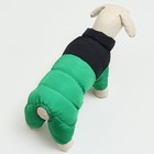 Комбинезон "Умка", размер 12 (ДС 28 см, ОГ 38 см, ОШ 27 см), чёрно-зелёный - Фото 4