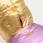 Комбинезон "Блик" с утяжкой, размер 14 (ДС 32 см, ОГ 42 см, ОШ 31 см), золото-лавандовый - фото 22655977