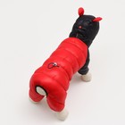 Комбинезон "Медвежонок", размер 12 (ДС 28 см, ОГ 38 см, ОШ 27 см), чёрно-красный - фото 22656106