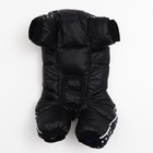 Комбинезон для собак «Горошек», размер 18, ДС 31, ОГ 46, ОШ 38 см, чёрный - Фото 7