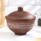 Кокотница «Ангоб», 700 мл, красная глина - Фото 1