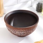 Кокотница «Ангоб», 700 мл, красная глина - Фото 3