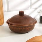 Форма для запекания с крышкой, 550 мл., 16×11 см, красная глина - Фото 7