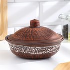 Блюдо для запекания «Ангоб», 550 мл, 11×16 см, красная глина - Фото 5