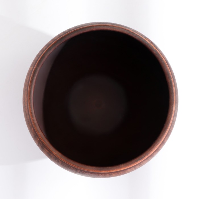 Горшок для жаркого «Ангоб», 700 мл, красная глина