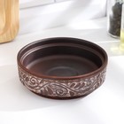 Блюдо для запекания «Ангоб», 250 мл, 8×12 см, красная глина - Фото 3