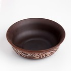 Тарелка глубокая «Ангоб», 550 мл, красная глина - Фото 2