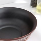 Тарелка глубокая «Ангоб», 550 мл, красная глина - Фото 3