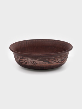 Тарелка глубокая «Ангоб», 550 мл, красная глина  (артикул 9257911)  большой выбор товаров оптом и в розницу по низким ценам с доставкой