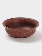 Тарелка глубокая «Вьюнок», 700 мл, 18×6 см, красная глина - Фото 1