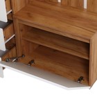 Прихожая «Клик Мебель. Крона», с зеркалом, 1260×350×1980 мм, цвет белый/дуб крафт золотой - Фото 4