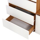 Прихожая «Клик Мебель. Крона», с зеркалом, 1260×350×1980 мм, цвет белый/дуб крафт золотой - Фото 5