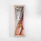Набор ножниц подарочный: закройные ножницы 9", 23,5 см, ножницы вышивальные «Цапельки» 3,7", 9,5 см, цвет золотой - Фото 9