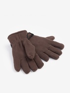 Перчатки женские MINAKU: Hello, winter!, двухслойные, коричневые, размер 24 см - Фото 5