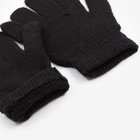Перчатки женские Collorista однослойные, цв. чёрный, р-р 19 см - Фото 3