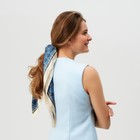 Платок женский MINAKU р-р 70*70 см, цвет синий - Фото 5