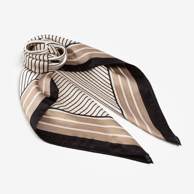 Платок женский MINAKU, размер 70×70 см, чёрный