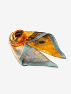 Платок женский MINAKU, размер 70×70 см, оранжевый, голубой - Фото 5