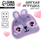 Мягкий магнит «Хочу смотреть на тебя вечно», зайчик - Фото 1